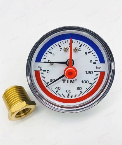  . (.)  . . . . Dn 63 , 1/2", 0-6 bar, 0-120, TIM