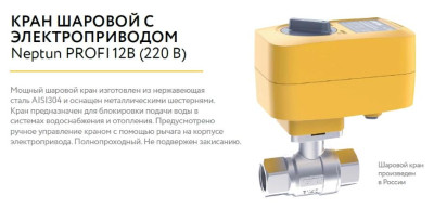 ���� ������� � ��������������� Neptun PROFI 220� 1" ���������� ������