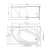 Ванна ассиметр.: NERO 160х100 (правая, БЕЗ НОЖЕК) Ванна ассиметр.: NERO 160х100 (правая, БЕЗ НОЖЕК)