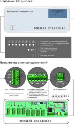���� ��������� ������������ �� 8 ������� 220 � (LED2) TIM
